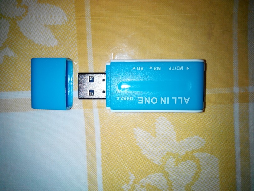 New USB 2.0 Memory Multi Flash Card Reader Adapter For SD TF M2 MS Blue