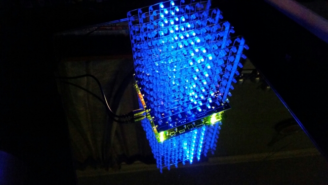 Hot sale 3D 8S 8x8x8 mini led electronic light cubeeds diy kit for Christmas Gift/New Year gift