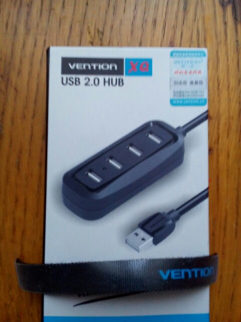 Vention 4 Port USB HUB 2.0 Portable OTG HUB 480Mbps USB Splitter with LED Lamp  for Apple Macbook Air Laptop PC Tablet
