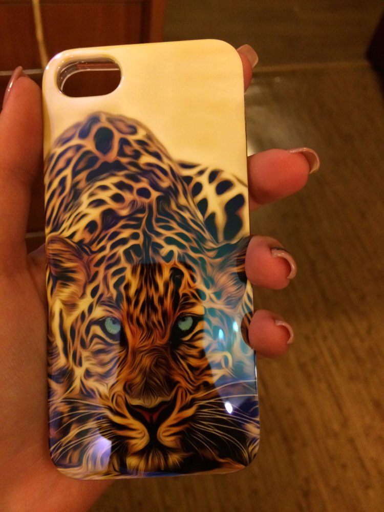 5S Reflective Blue Light Soft TPU Case for iPhone 5S SE 5 Fancy Cute Artistic Back Cover for Apple iPhone  5S 5 Cartoon Silicone