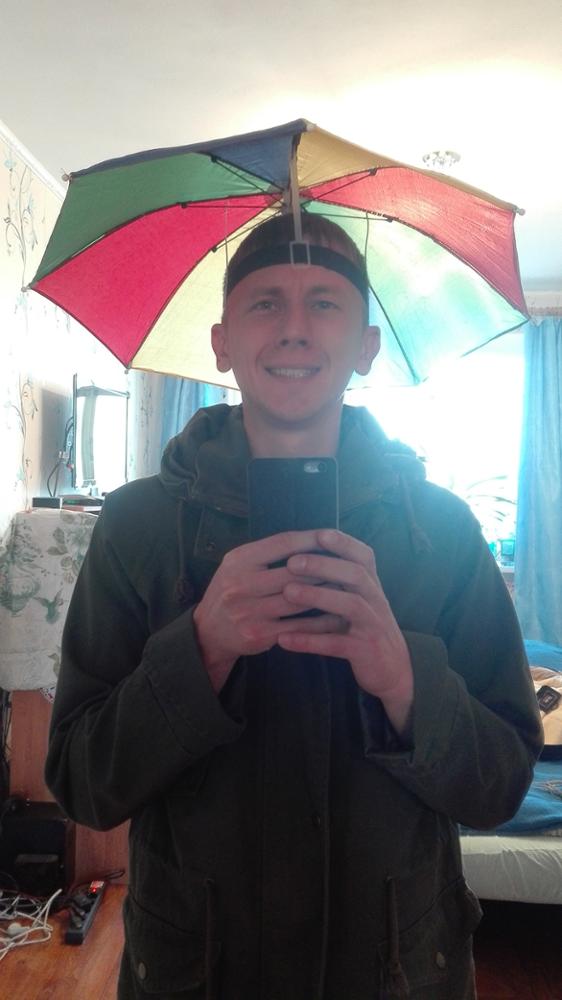 2016 New Portable 55cm Usefull 2 Colors Umbrella Hat Sun Shade Camping Fishing Hiking Festivals Outdoor Brolly Free Shipping