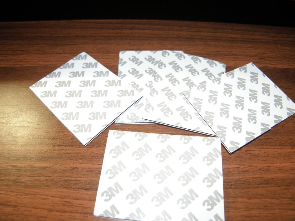 [YYYYAAAA]  5pcs 3M Double Sided Black Foam Tape Strong Pad Mounting Rectangle Adhesive free shipping