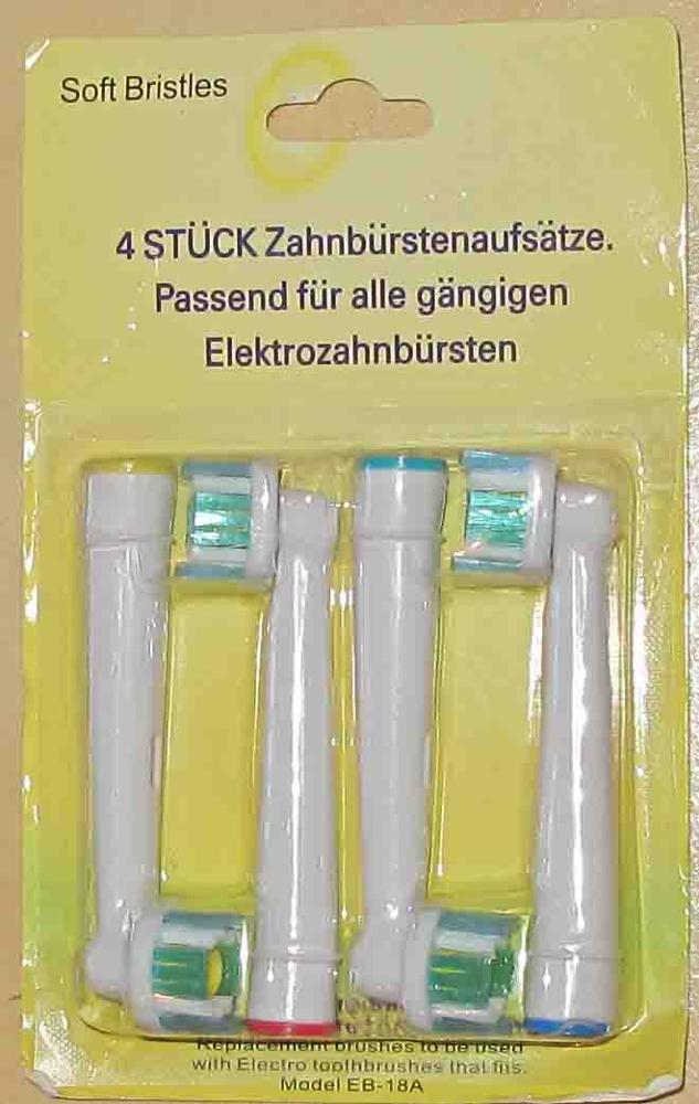 4pcs/set Oral Hygiene EB-18A Rotary B Electric Toothbrush Heads Replacement for  Oral Bristles Tooth brush heads