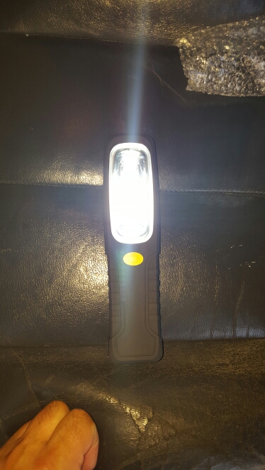 Super Bright LED Flashlight Torch Work Stand Light With Magnetic+Hook Powered By AAA Battery For Outdoor Sports