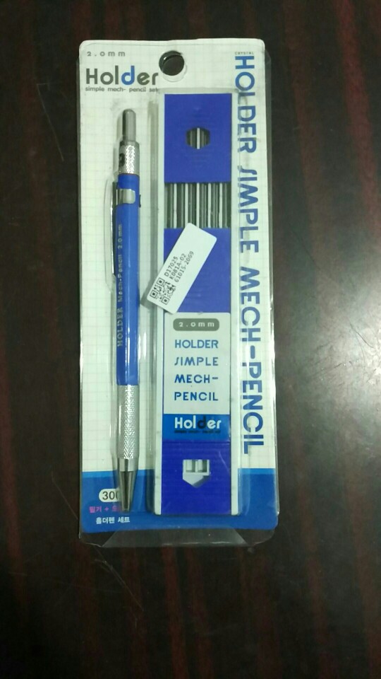 New 2mm 2B Lead Holder Automatic Mechanical Drafting Draughting Pencil 12x Leads