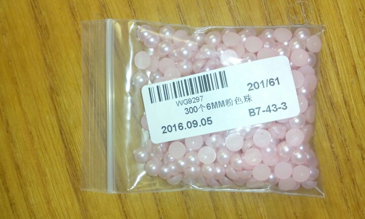 Sale 300 piece/lot 6MM Half Round Acrylic Imitation Flatback Pearl Beads for Jewelry Making Decoration Nail Art Phone