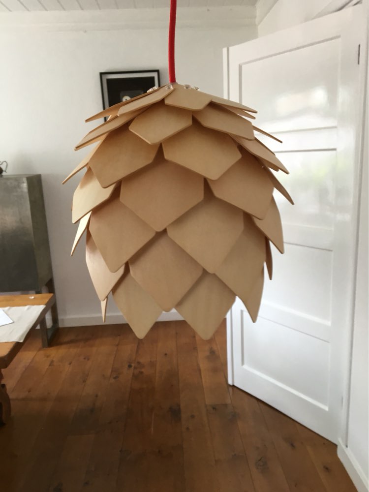 Modern Art OAK Wooden Pinecone Pendant Lights Hanging Wood PH Artichoke Lamps Dinning Room Restaurant Retro Fixtures Luminaire