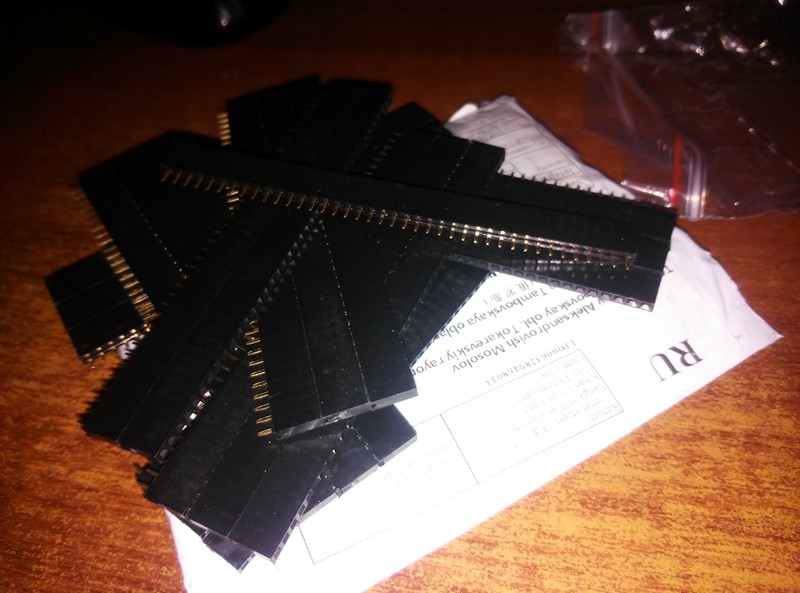 20pcs Single Female Pin Header Case For Arduino 1x40 Row Straight Connector Strip 2.54mm Connectors 40 Pins Header Board Modules