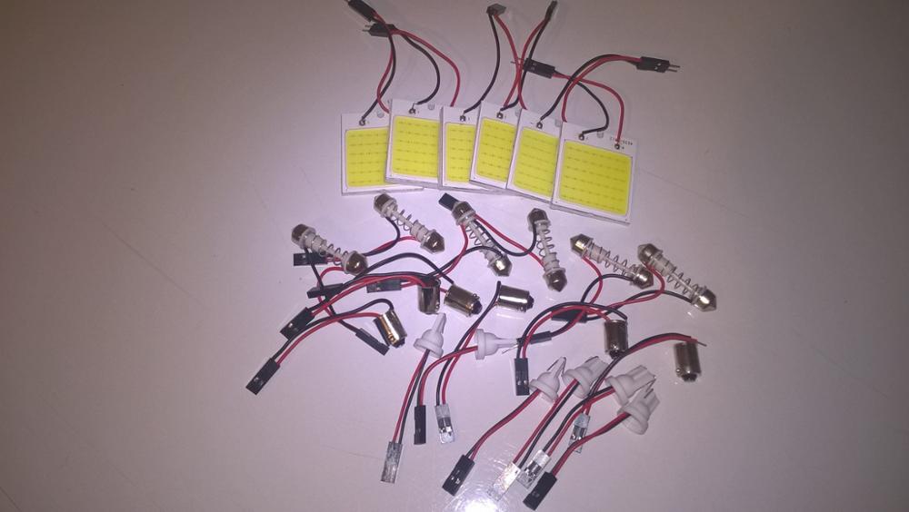 c5w cob 48 SMD chip 12W super White Reading Lamp led dome t10 Bulb led Car parking Auto Interior Panel Light Festoon car styling