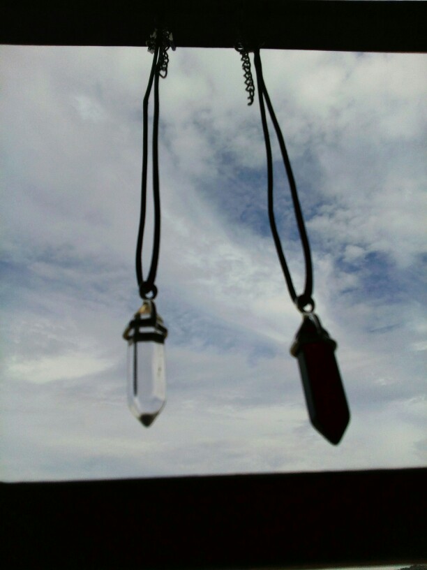 Fashion Women Vintage Crystal Bullet Natural Stone Quartz Necklace Pendant Choker Amethyst Turquoise Rope Chain Jewelry Bijoux