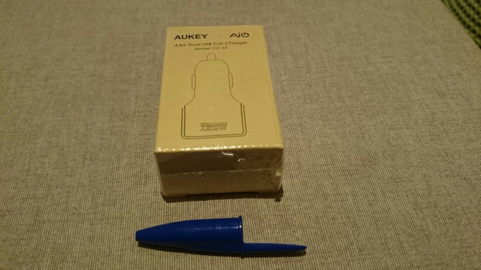 AUKEY Micro Auto Universal Dual 2 Port USB Car Charger Adapter For iPhone iPad 4.8A Mini Charger Cigar Socket For HTC Samsung LG