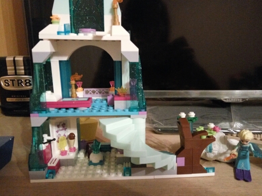 SY373 Cinderella's Romantic Castle Anna Elsa Minifigures Building Blocks Educational Brick  Toys For Girls with lepin 41062 gift
