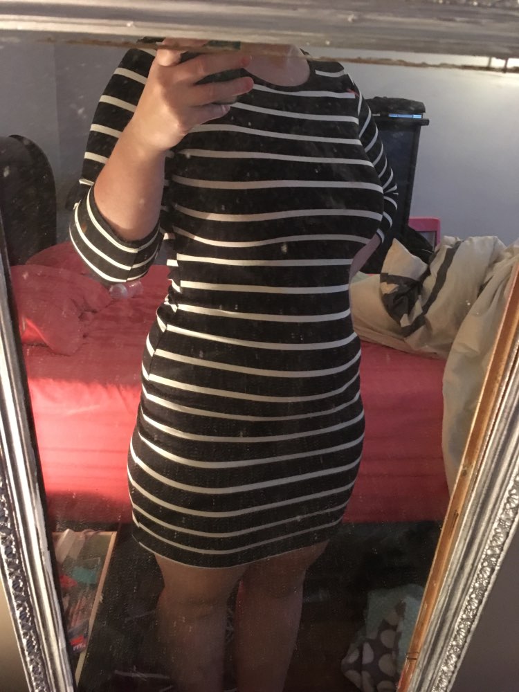 2016 New Spring Summer  Women Round Neck Fashion Black and White Striped Long Sleeve Straight Plus Size Casual Dress