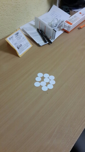 (10pcs) Round Shape 25mm NFC Tag Ntag213(Ntag203 is compatible) Plastic(PVC) Coin Cards Used For Android,IOS And All NFC Phone