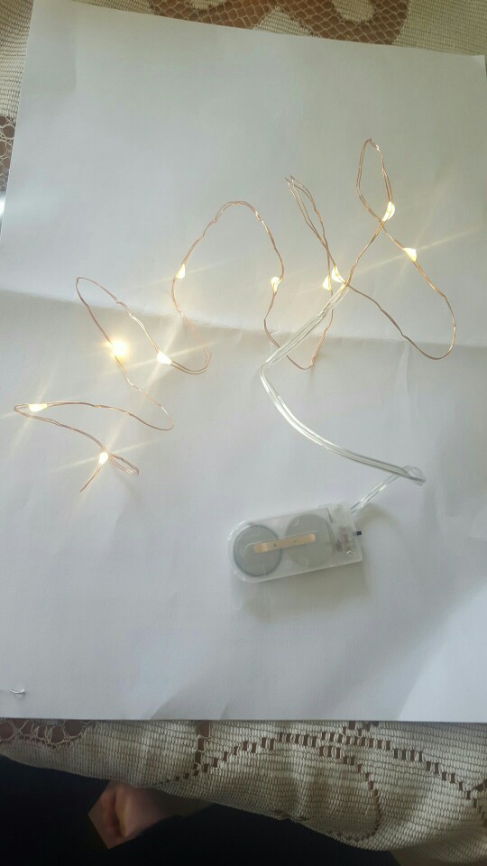 1M 10 LED String Christmas Lights Fairy Battery  Outdoor Multicolor Copper Cable Wire Party Wedding Decor Lamp Waterproof