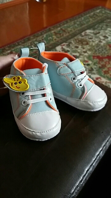 Baby Shoes Boys Cartoon Printed Giraffe Canvas Anti-slip Infant Soft Sole High Prewalker