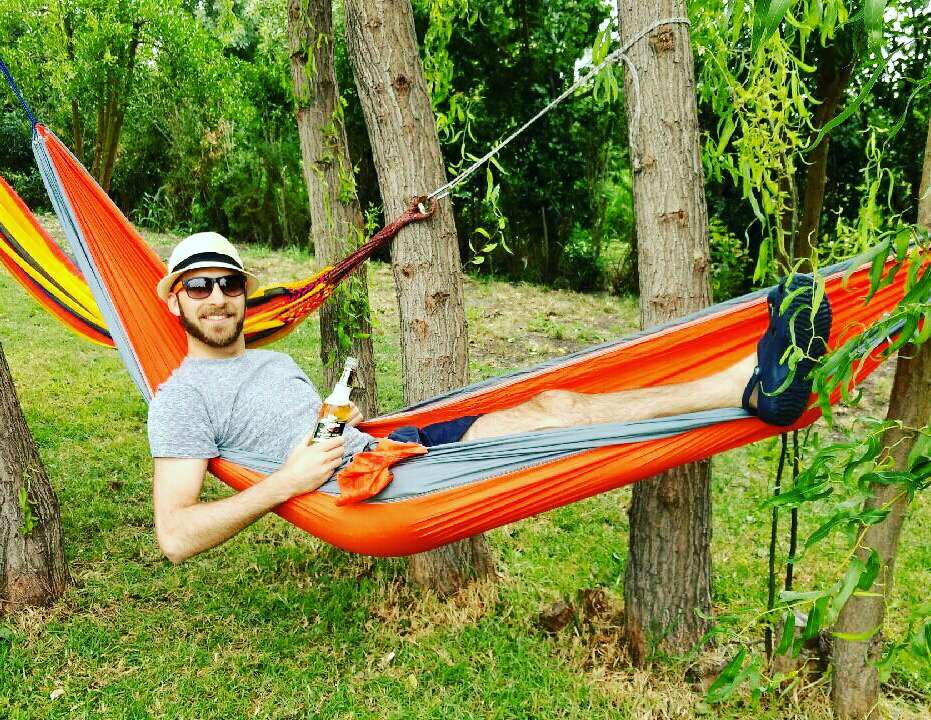 24 Color 2 People Portable Parachute Hammock Camping Survival Garden Flyknit Hunting Leisure Hamac Travel Double Person Hamak