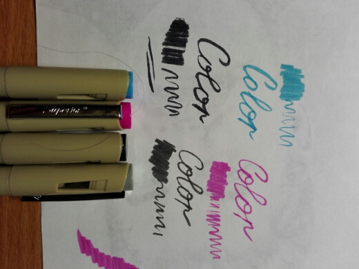 1 pcs Different Color Superior Needle Drawing Brush Pen For Painting anime free shipping