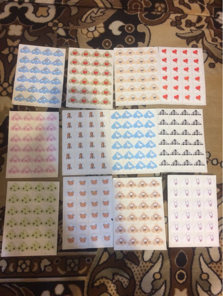 24 pcs/lot DIY Cartoon Cute Animals Corner Cute Paper Stickers for Photo Albums Frame Decoration Scrapbooking Wholesale 11 color