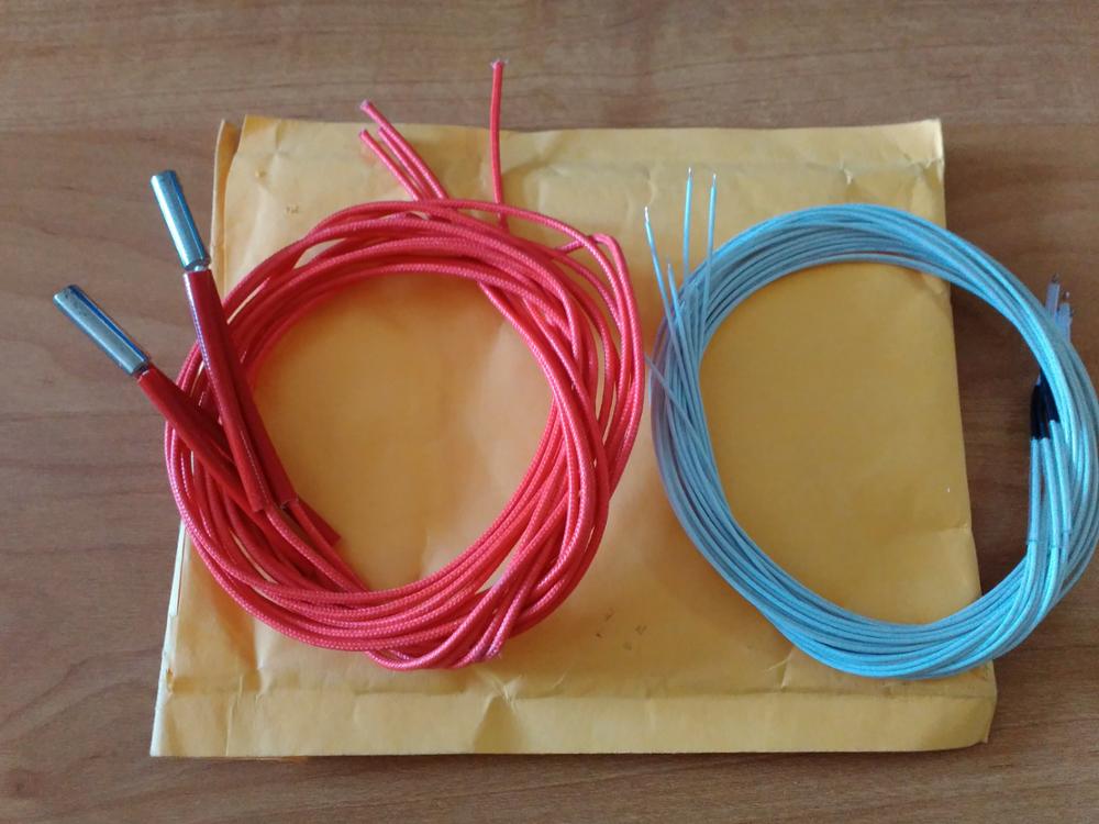 1pcs 3d printer parts 100K ohm NTC 3950 Thermistors with cable for 3D Printer Reprap Mend RAMPS 1.4 A4988 MK2B HEATBED