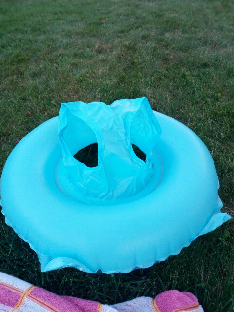 1PCS Lovely Soft Inflatable Children Swimming Ring Handles Baby Toddler Safety Aid Blue/Light Pink Float Seat Swim Ring