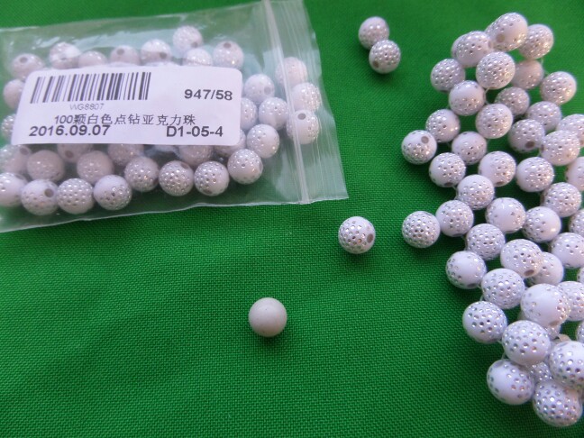 Sale 100 piece/lot 8mm Bright Shiny Round Acrylic Loose Spacer DIY Beads For Jewelry Findings Jewelry making Necklace Bracelet 