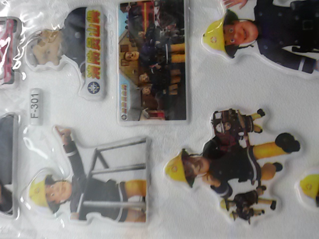 10pcs/Lot Safe Educational Cartoon Figure Fireman Sam Sticker Fireman Bubble Stickers Foam Puffy DIY Stickers For Kids Gift