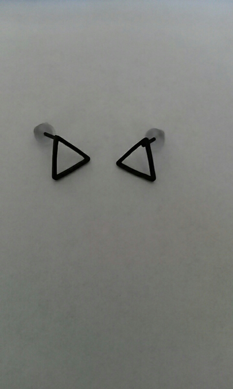7 Style Punk Square Triangle pendientes Round Lightning Stud Earrings For Women Gold Silver Black ear Fashion Jewelry