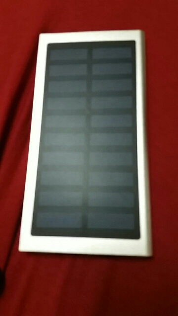 12000mAh Ultra-Thin Matal Solar Power Bank External Battery Pack Dual USB Charger for iPhone iPad Tablet