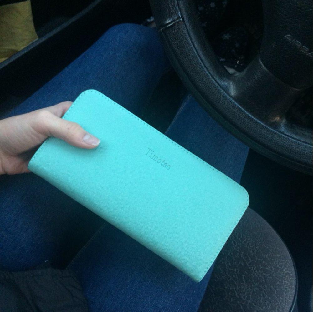 2016 Fashion women wallet candy color PU leather wallet long Ladies clutch coin purse casual handbag Carteira Feminina DL1989