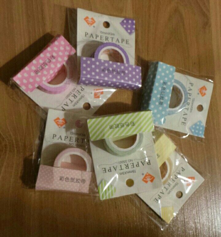 6 pcs/Lot Decorative adhesive tapes Paper washi tape 15mm*5m masking sticker for scrapbooking stationery school supplies F944
