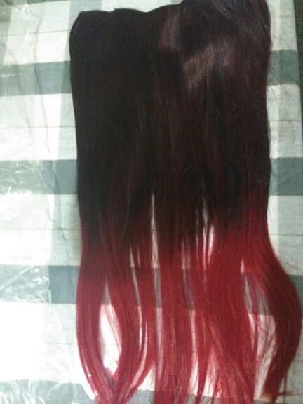 5 Clips Heat Resistant Fiber Synthetic Hair Extensions Straight T Color More Colors Womens High Temperature Hairpiece HB88