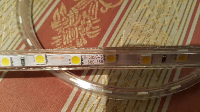 YL LED Strip 5050 SMD Waterproof IP67 Strip Light Voltage AC 220V LED Flexible Strips 60leds/m Epistar 5050SMD LED Lighting