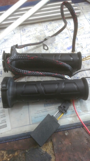 Universal 7/8" Motorcycle Electric Hot Heating Handle Heated Grips Handlebar Warmers Black Color