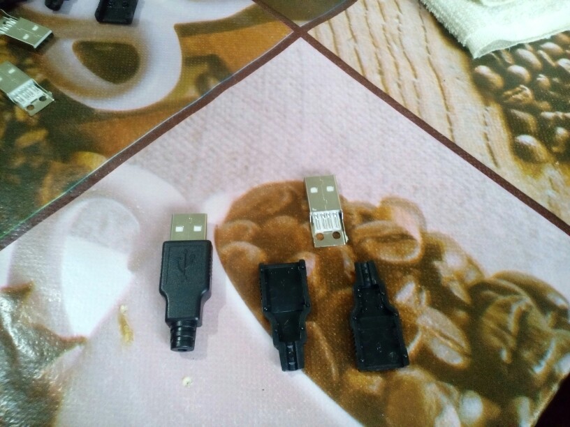 Promotion! New 10pcs Type A Male USB 4 Pin Plug Socket Connector With Black Plastic Cover