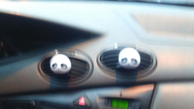 2pcs car-styling Panda Car Perfumes 100 original 5ml Solid Air Freshener OEM Air Conditioning Vent Flavoring In the Car parfums