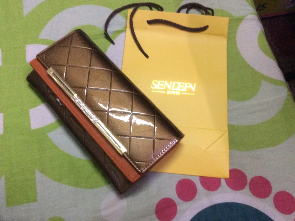 SENDEFN Vintage Genuine Leather Women Wallet Long Coin Pocket Purse Phone Wallet Female Card Holder  Female Pures Lady Clutch
