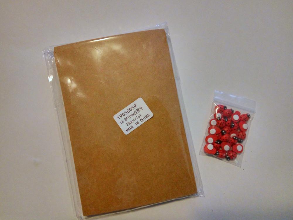 14.8*10cm Vintage Kraft paper notes card DIY Graffiti Painted 20pcs/lot 19050059