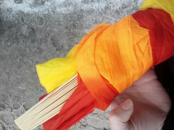 1Pc Hand Made Colorful Belly Dance Dancing Silk Bamboo Long Fans Veils 4 Colors Free Shipping