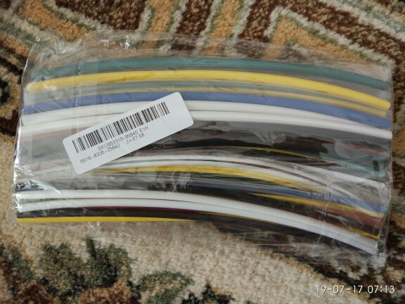 New Electric Unit 70 pcs Flame Retardant Durable 7 Color Assorted Colors Ratio 2:1 Polyolefin Heat Shrink Tubing Tube Kits