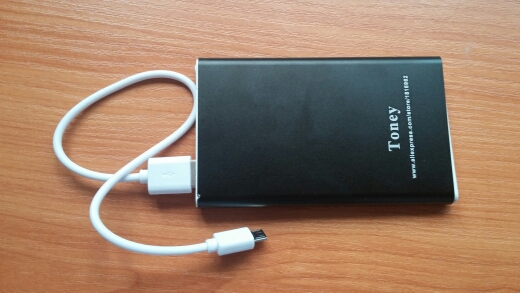 Aluminium Shell Real Capacity Safe Slim Card Power Bank 4000mAh Polymer Battery 606090 With Charging Cable For iPhone