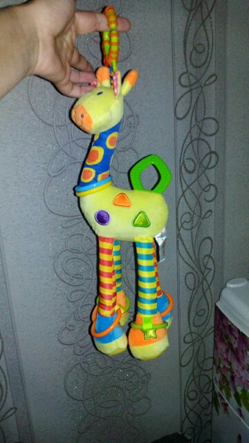Quality deer plush toys bed  baby  mobile hanging baby rattle toy giraffe  with bell ring infant teether Toys Christmas gift 
