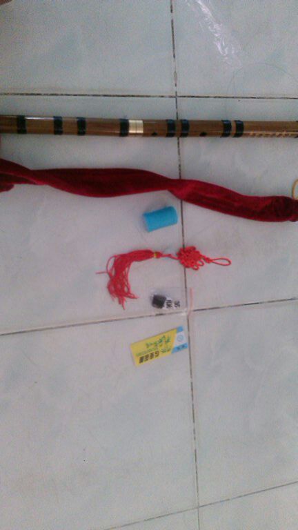 Key CDEFG Handcrafted Bamboo Flute Dizi Chinese Knot+Dimo+Cleaning