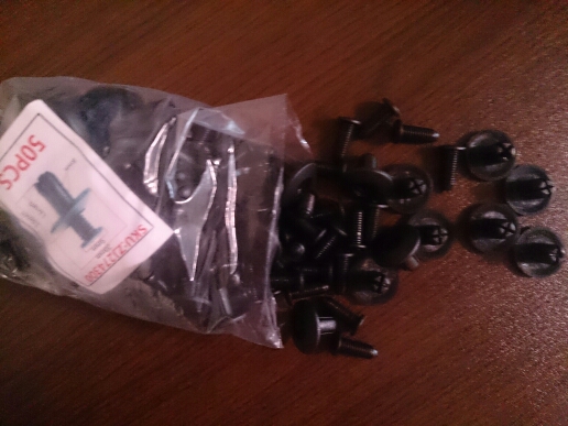 50pcs 8mm Hole Door Rivet Push Clip Black Cars Lined Cover Barbs Christmas Tree Rivet Fasteners Auto Fasteners For Cars