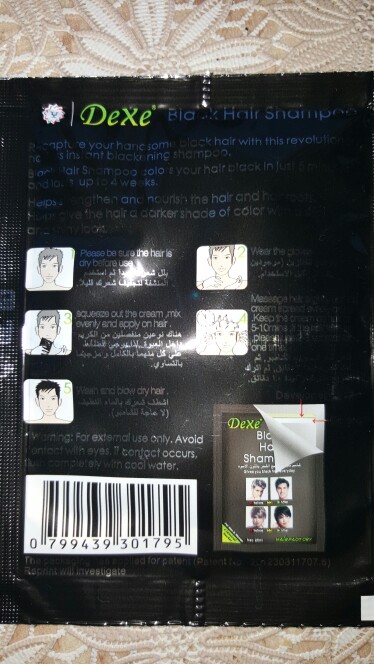 Lanthome Dexe Fast black hair shampoo Only 5 minutes white become black hair color  Greyfor men and women S060