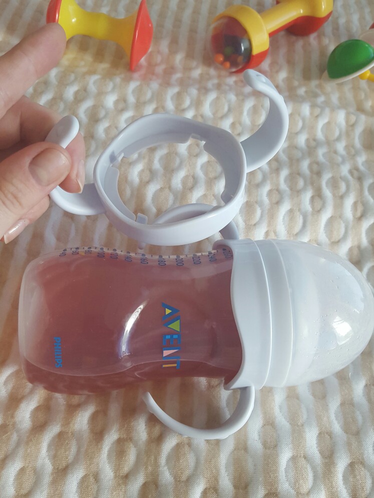 infant Grip handle for Avent Natural Wide mouth PP Glass feeding baby bottle  2 Pieces/lot  free shipping
