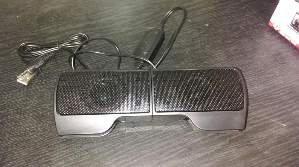 Mini Portable Clipon USB Stereo Speakers line Controller Soundbar for Laptop Notebook Mp3 Phone Music Player PC with Clip New