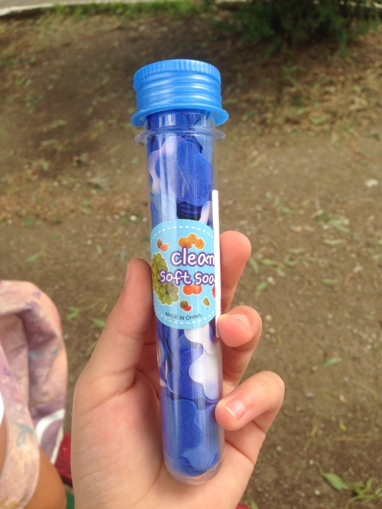 New Hot Sale Portable Body Washing Bath Test Tube Confetti Foaming Flower Paper Soap Slice 9IL
