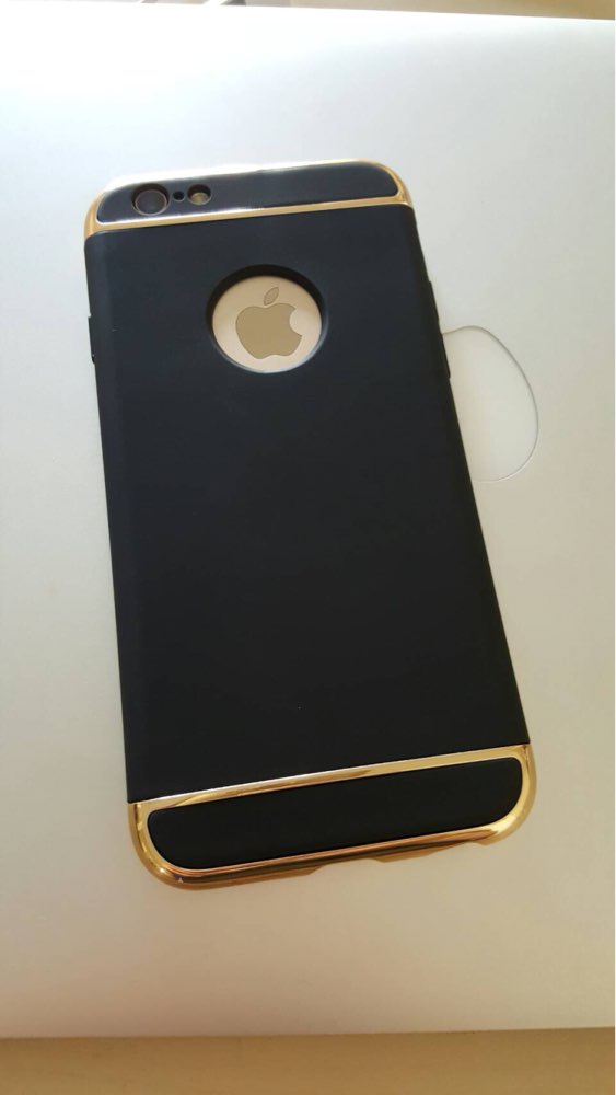 Luxury Gold Hard Case For iphone 7 6 6S 5 5S SE Back Cover Coverage Removable 3 in 1 Fundas Case For iphone 6 6s Plus 7 Plus Bag
