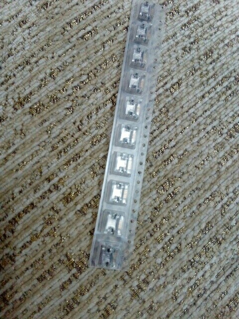 10pcs Micro USB connector 5pin seat Jack Micro usb Four legs 5P Inserting plate seat Mini usb connector Free shipping